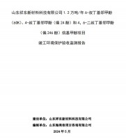 山東祥東新材料科技有限公司1.2萬噸/年6-叔丁基鄰甲(60K)、4-叔丁基鄰甲酚(偏 24 酚)和 4，6-二叔丁基鄰甲酚(偏 246 酚)烷基甲酚項目竣工環(huán)境保護驗收監(jiān)測報告